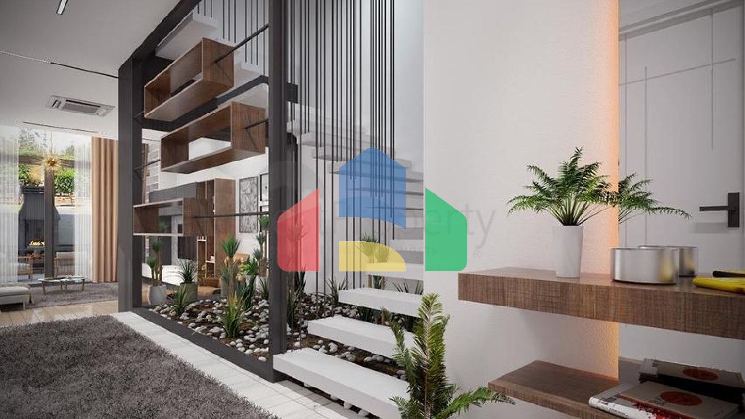 Трехэтажная вилла планировки 5+1 в районе Дошемеалты - Анталия