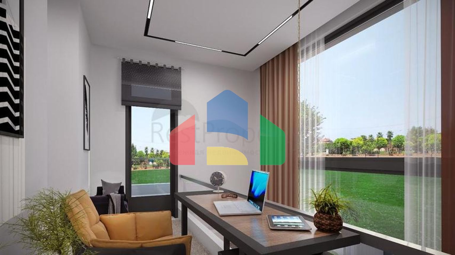 Трехэтажная вилла планировки 5+1 в районе Дошемеалты - Анталия