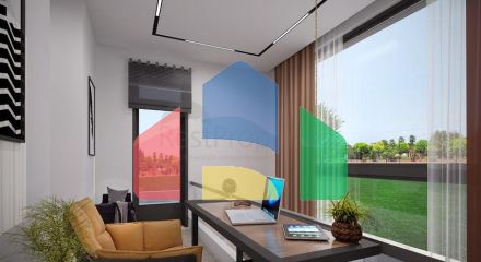 Трехэтажная вилла планировки 5+1 в районе Дошемеалты - Анталия