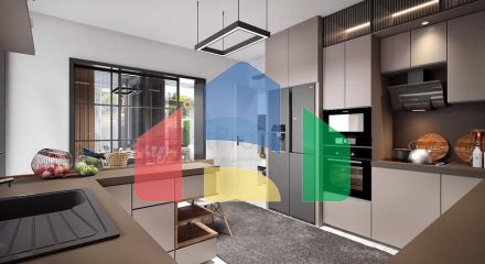 Трехэтажная вилла планировки 5+1 в районе Дошемеалты - Анталия