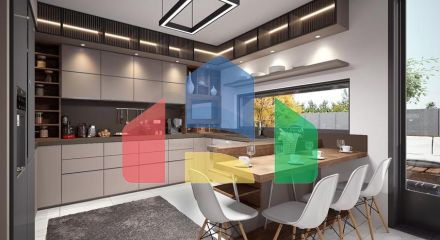 Трехэтажная вилла планировки 5+1 в районе Дошемеалты - Анталия