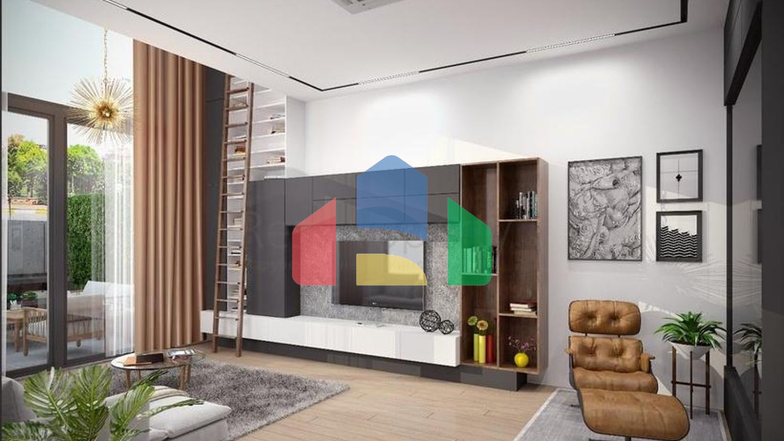 Трехэтажная вилла планировки 5+1 в районе Дошемеалты - Анталия