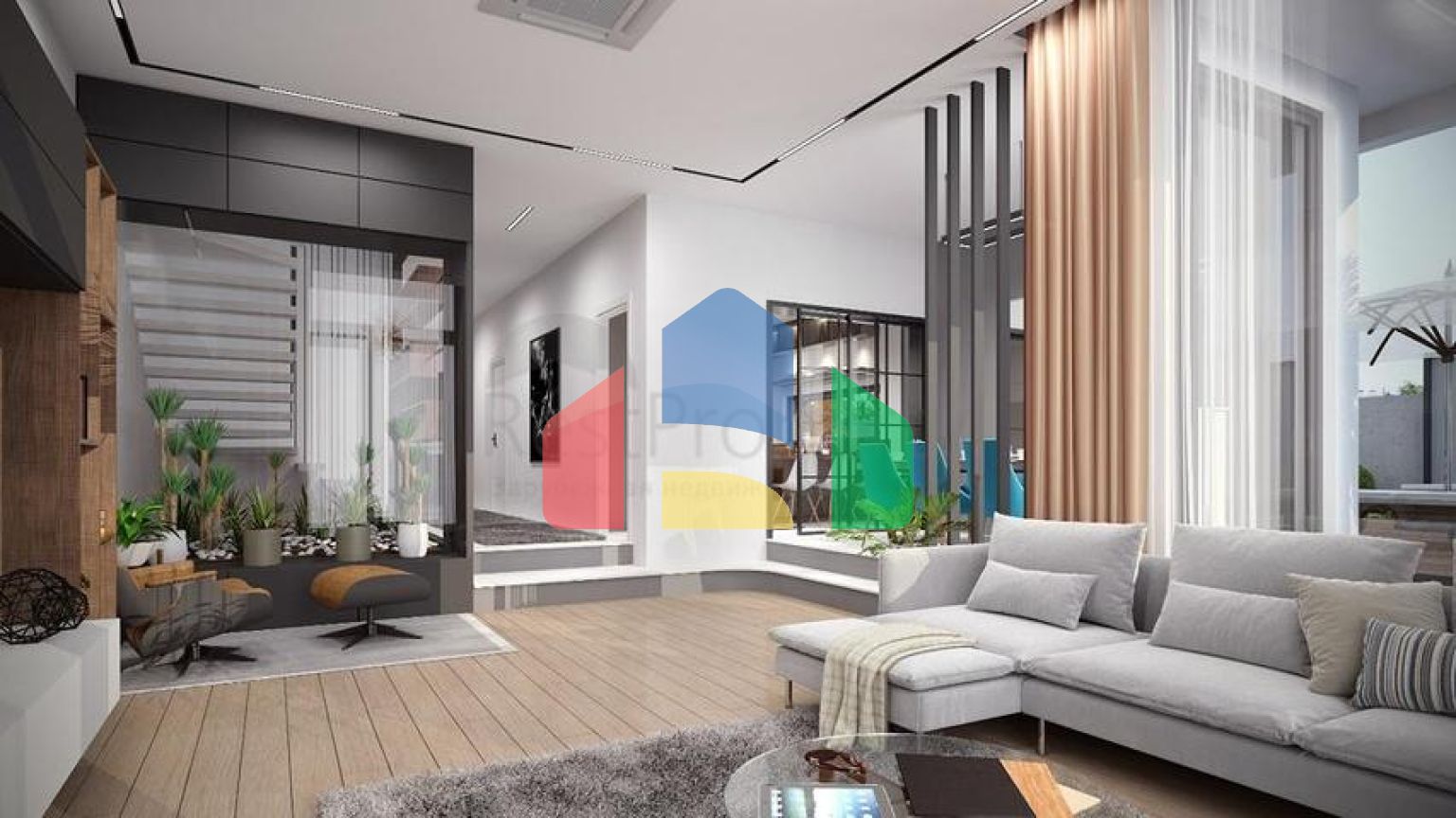 Трехэтажная вилла планировки 5+1 в районе Дошемеалты - Анталия