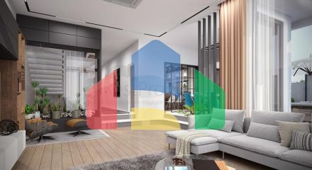 Трехэтажная вилла планировки 5+1 в районе Дошемеалты - Анталия