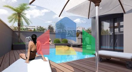 Трехэтажная вилла планировки 5+1 в районе Дошемеалты - Анталия