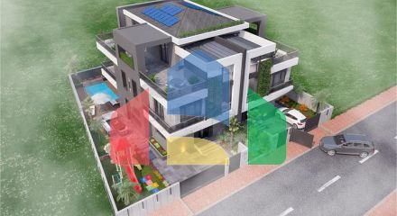 Трехэтажная вилла планировки 5+1 в районе Дошемеалты - Анталия