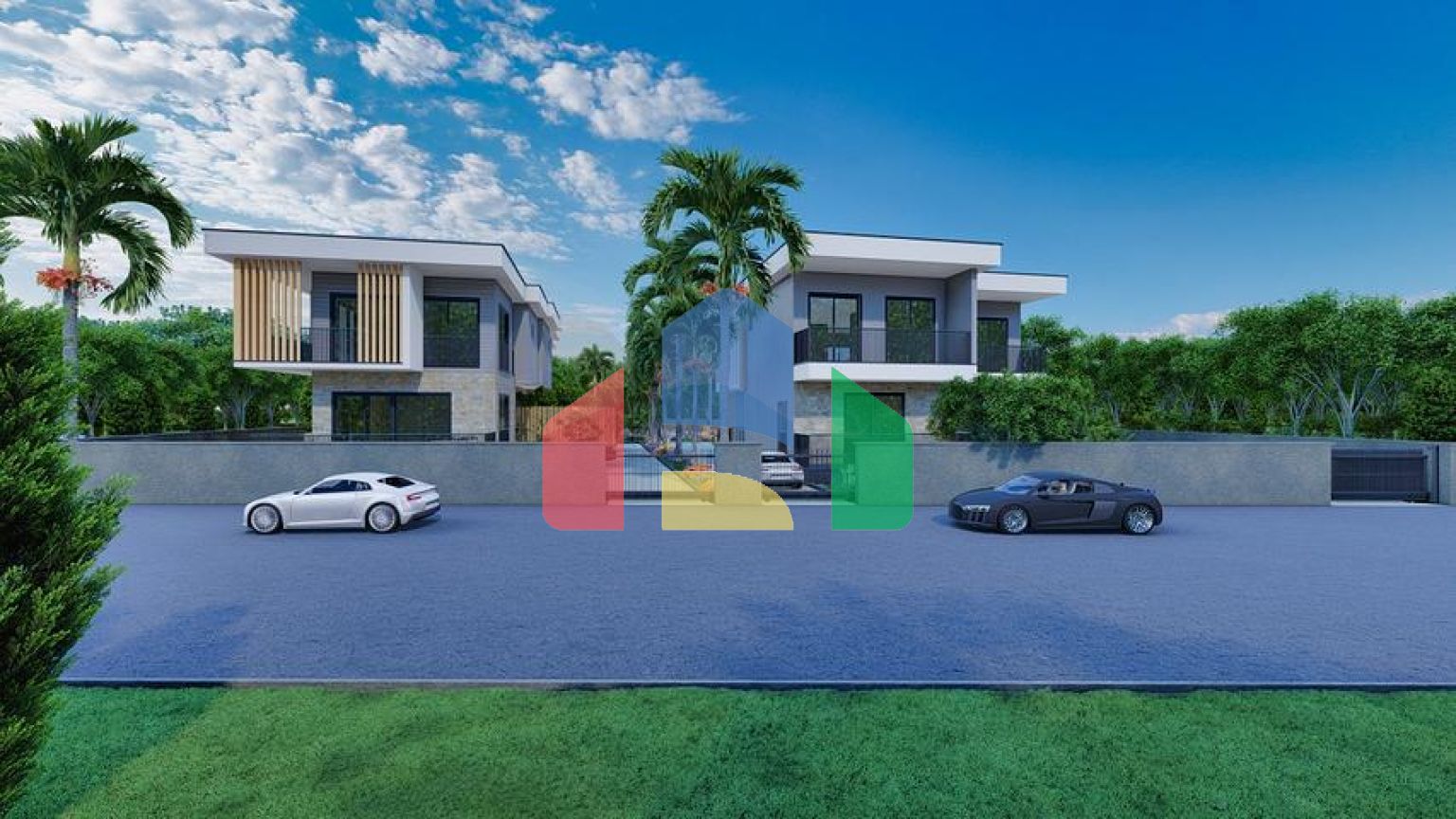 Виллы планировки 4+2 в районе Дошемеалты - Анталия