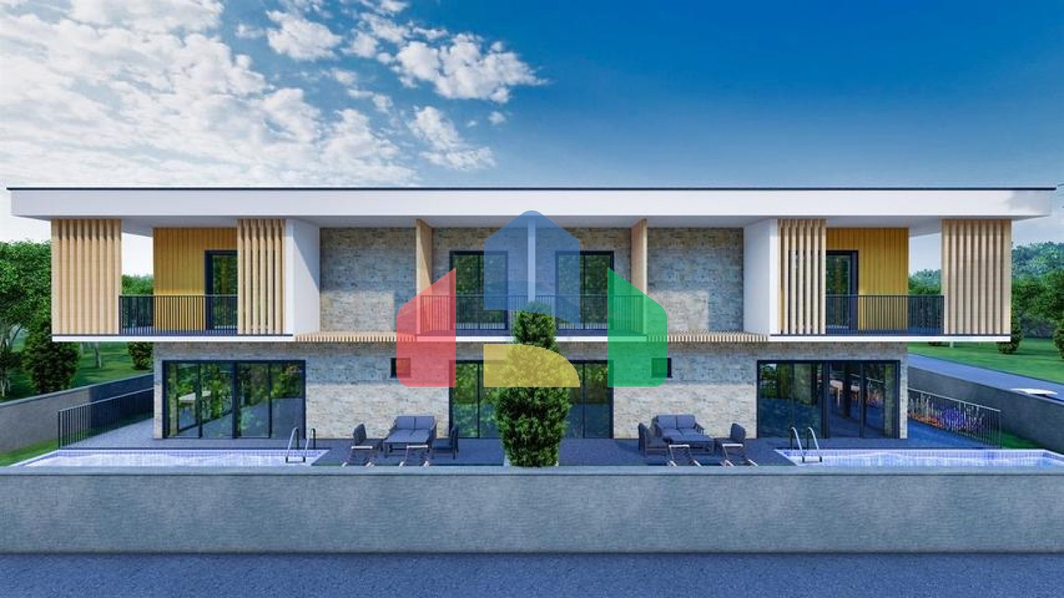 Виллы планировки 4+2 в районе Дошемеалты - Анталия