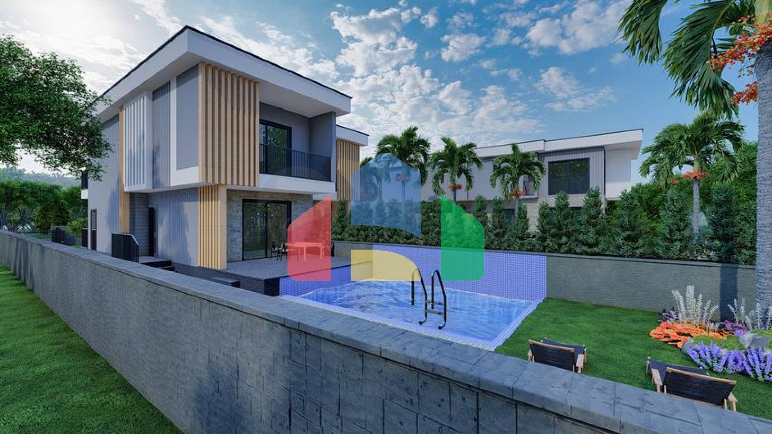 Виллы планировки 4+2 в районе Дошемеалты - Анталия