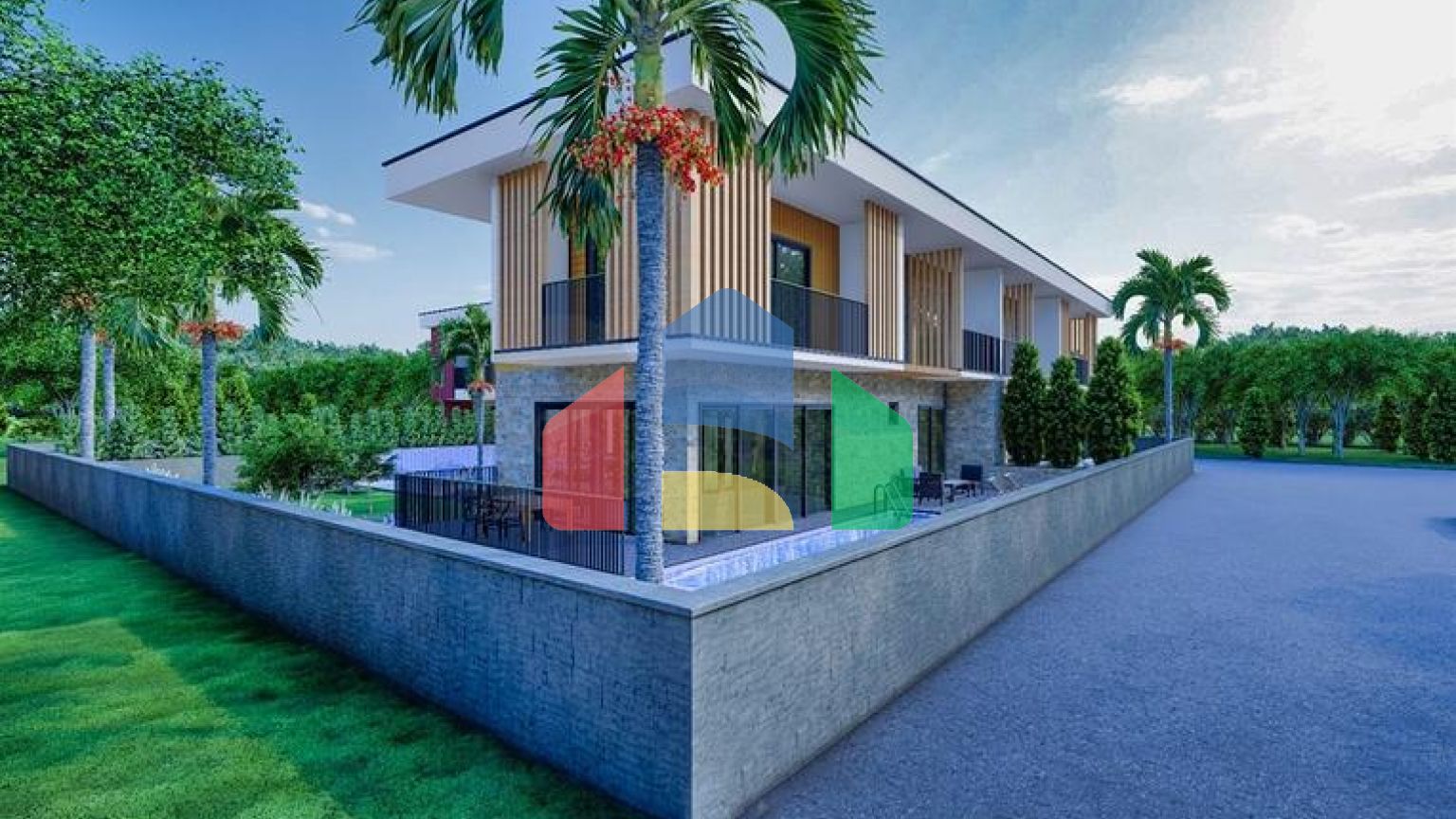 Виллы планировки 4+2 в районе Дошемеалты - Анталия