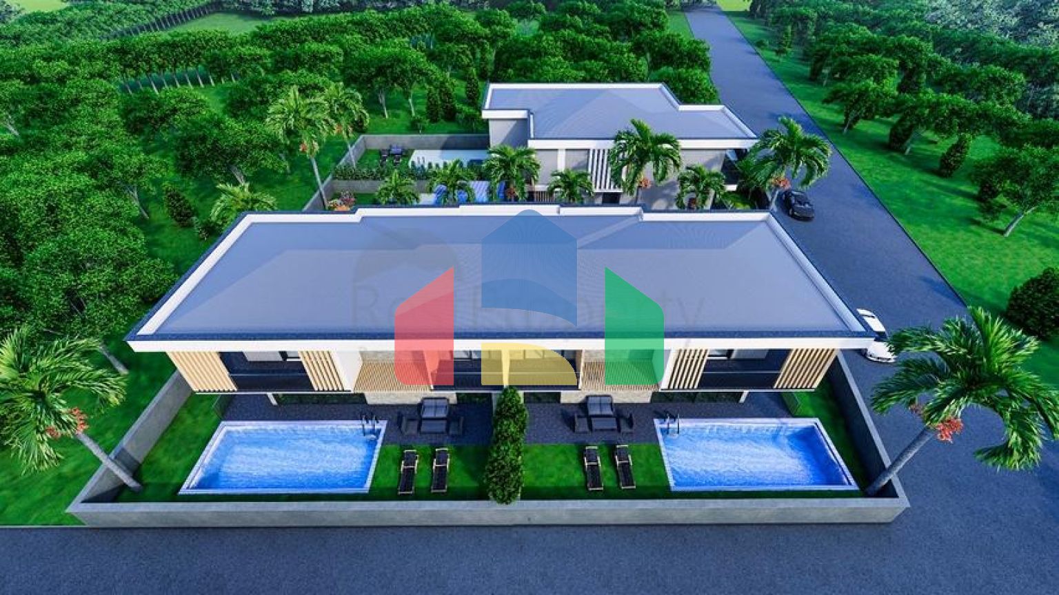 Виллы планировки 4+2 в районе Дошемеалты - Анталия