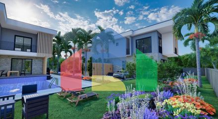 Виллы планировки 4+2 в районе Дошемеалты - Анталия