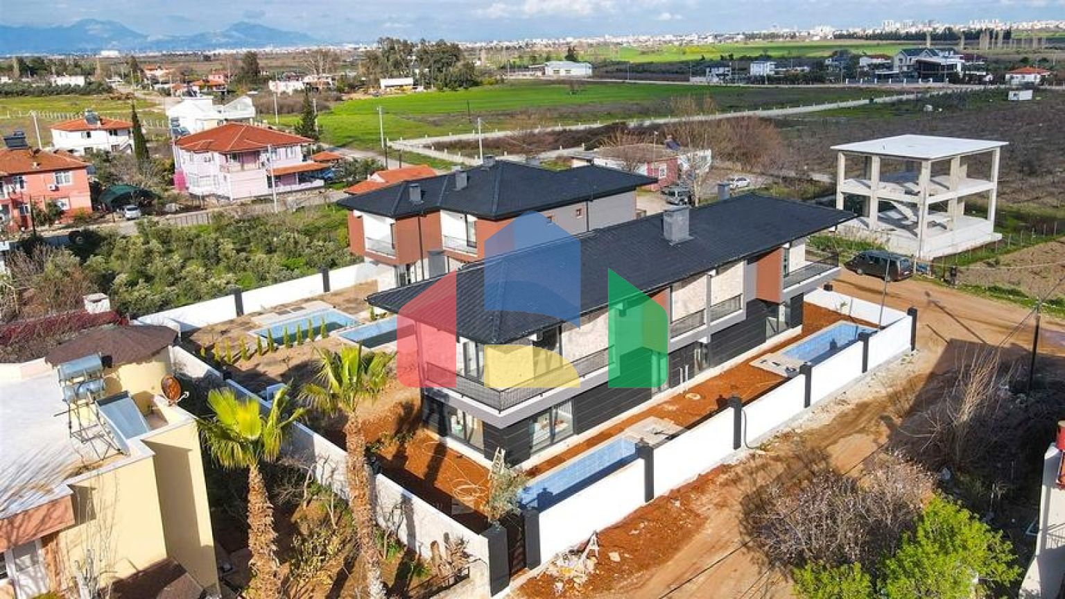 Виллы планировки 4+2 в районе Дошемеалты - Анталия