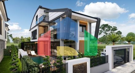 Виллы планировки 4+2 и 6+2 в районе Дошемеалты - Анталия