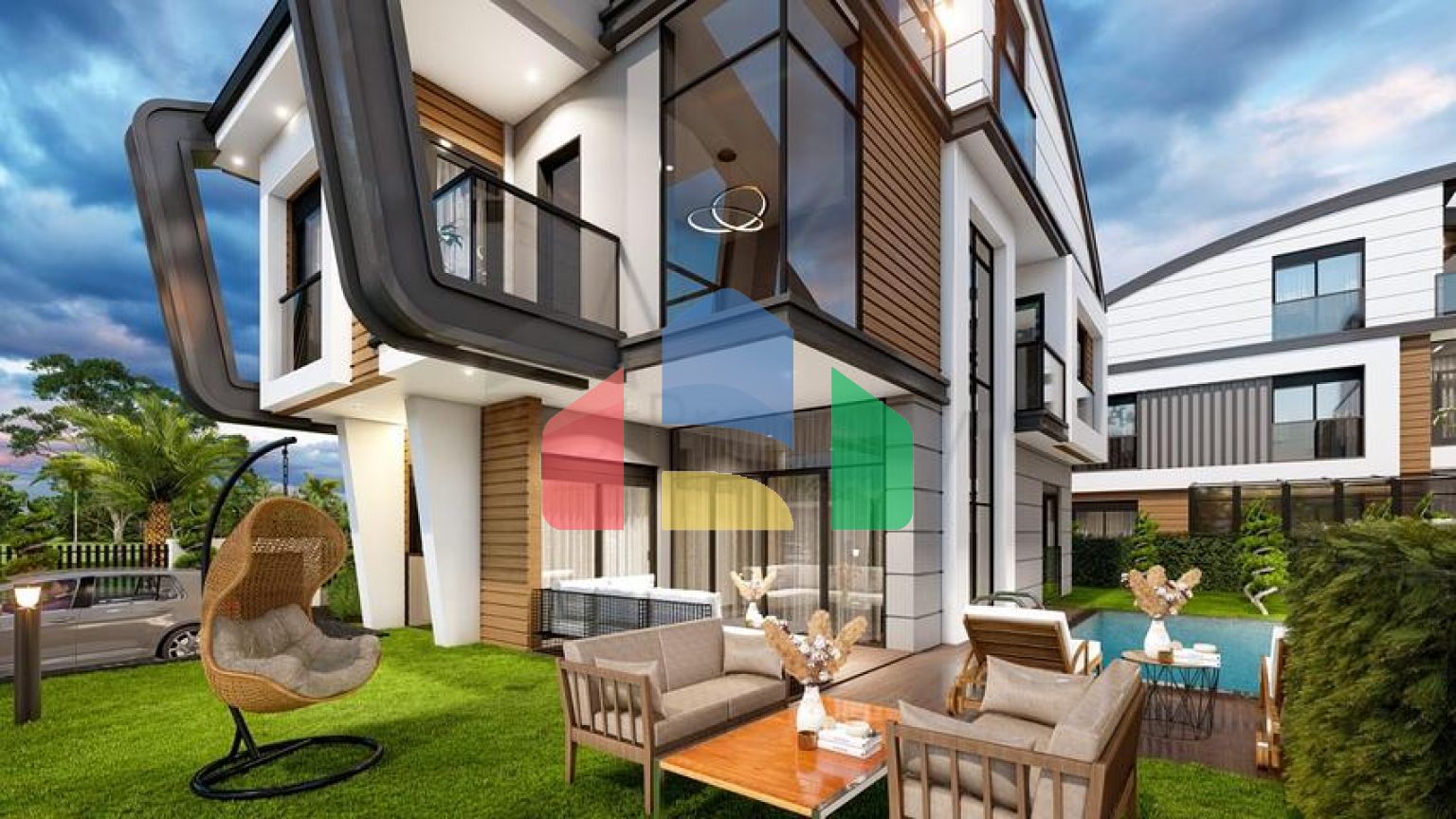 Виллы планировки 4+2 и 6+2 в районе Дошемеалты - Анталия