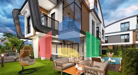 Виллы планировки 4+2 и 6+2 в районе Дошемеалты - Анталия