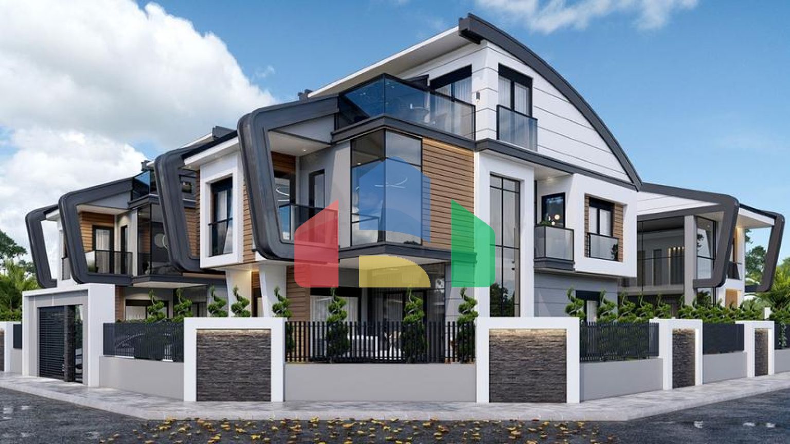 Виллы планировки 4+2 и 6+2 в районе Дошемеалты - Анталия