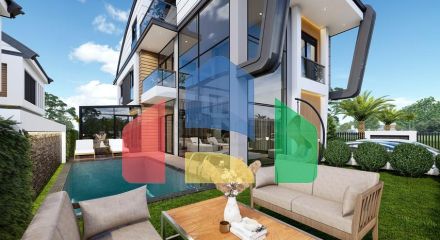 Виллы планировки 4+2 и 6+2 в районе Дошемеалты - Анталия