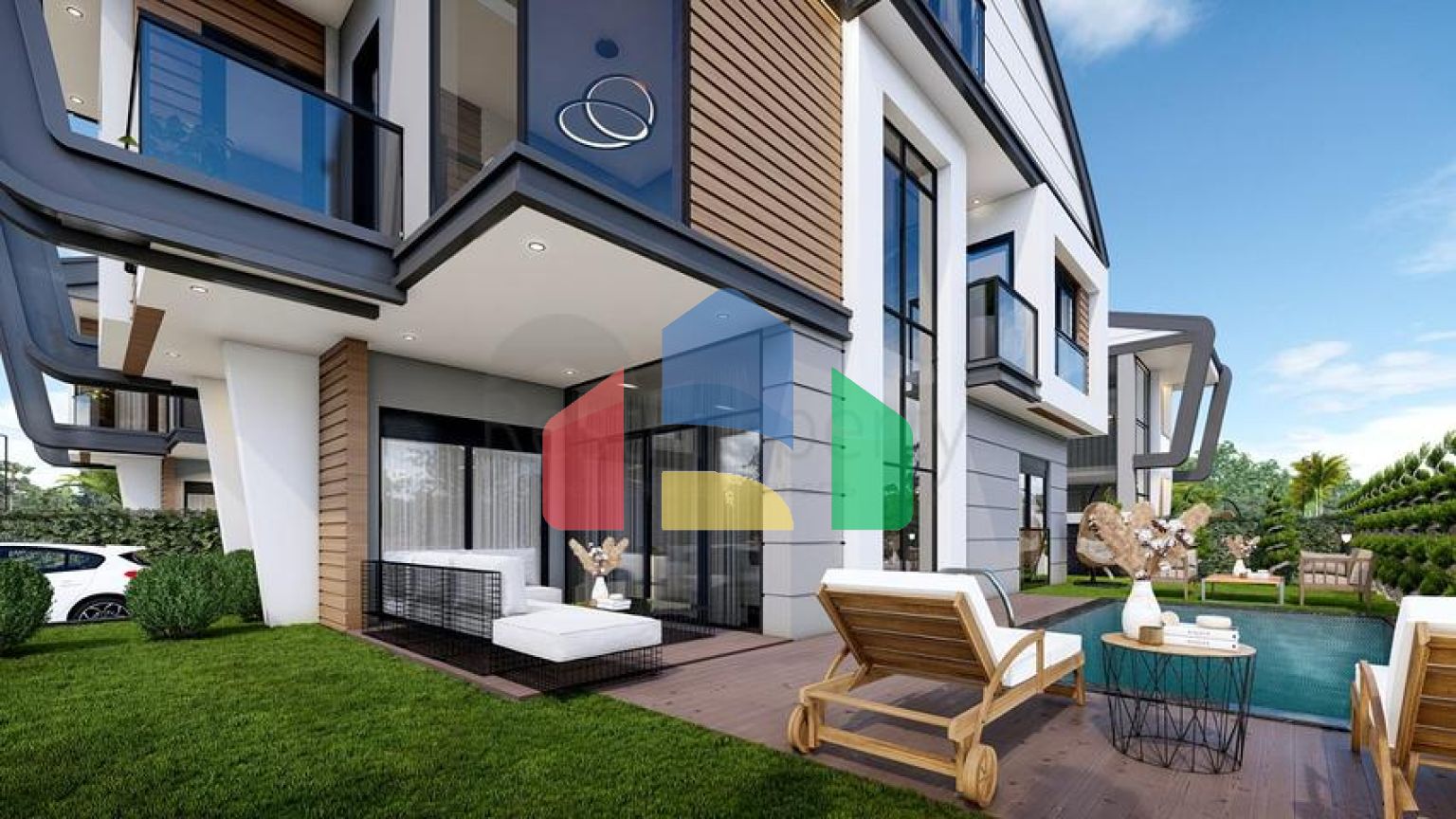 Виллы планировки 4+2 и 6+2 в районе Дошемеалты - Анталия