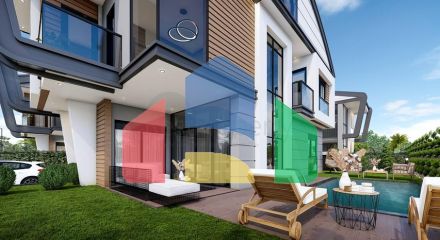 Виллы планировки 4+2 и 6+2 в районе Дошемеалты - Анталия