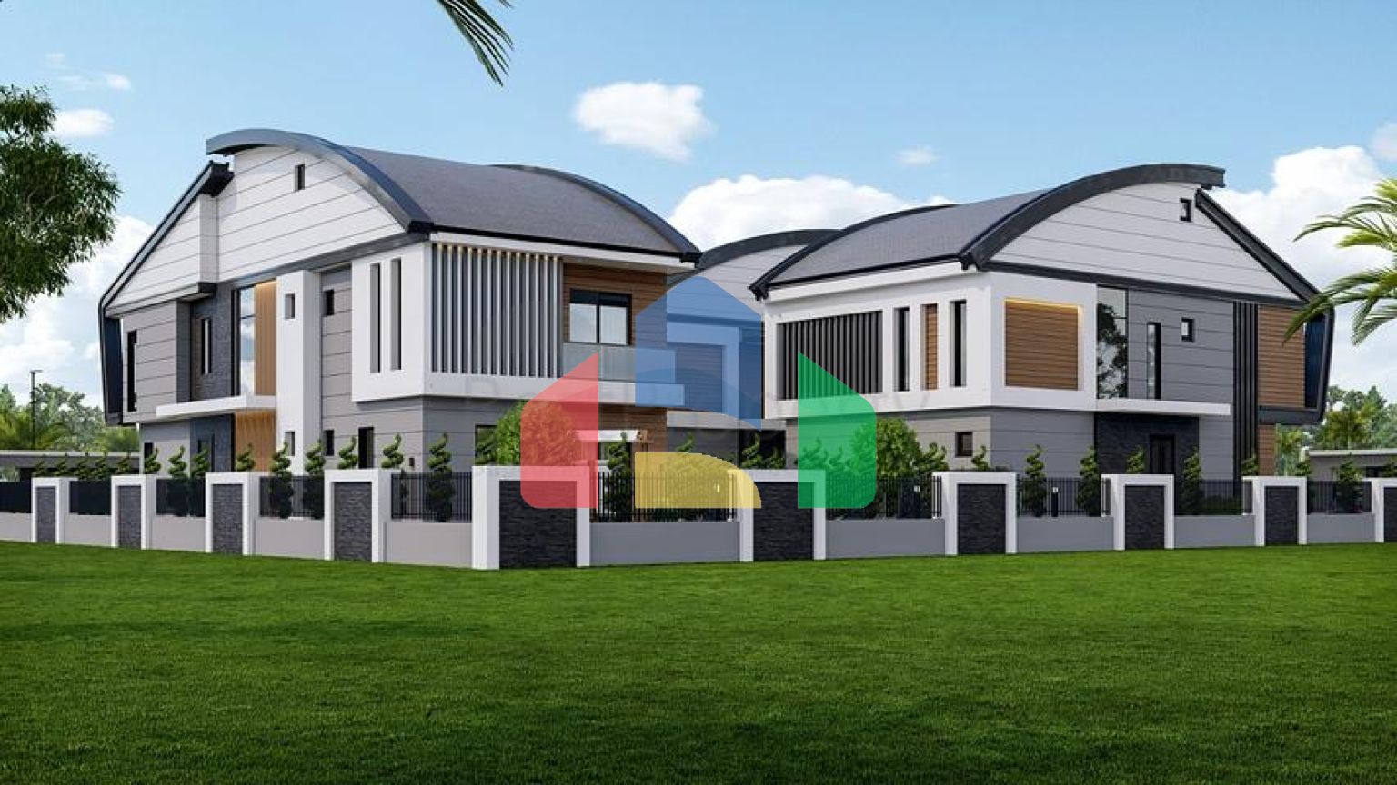 Виллы планировки 4+2 и 6+2 в районе Дошемеалты - Анталия