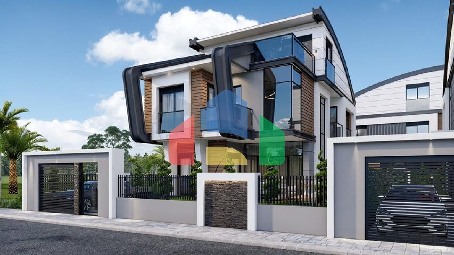 Виллы планировки 4+2 и 6+2 в районе Дошемеалты - Анталия