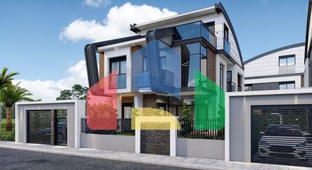 Виллы планировки 4+2 и 6+2 в районе Дошемеалты - Анталия