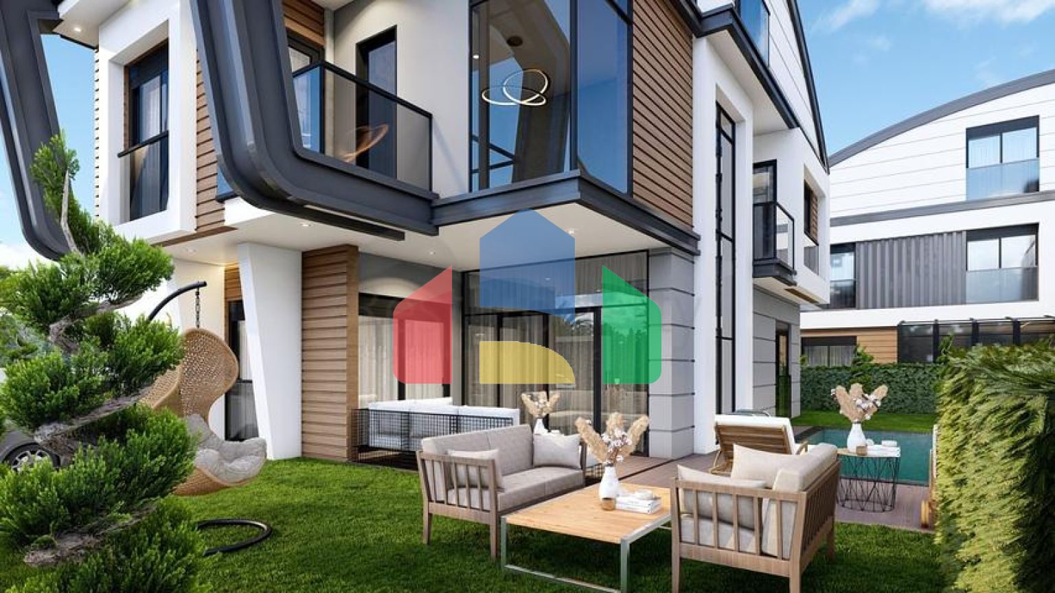 Виллы планировки 4+2 и 6+2 в районе Дошемеалты - Анталия