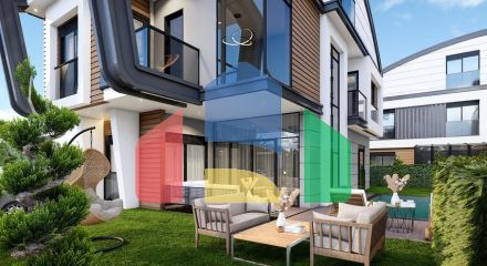 Виллы планировки 4+2 и 6+2 в районе Дошемеалты - Анталия