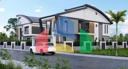 Виллы планировки 4+2 и 6+2 в районе Дошемеалты - Анталия