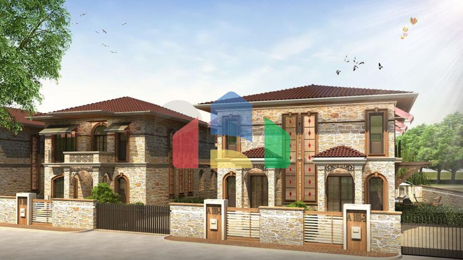 Вілли планування 4 + 1 в районі Дошемеалти - Анталія