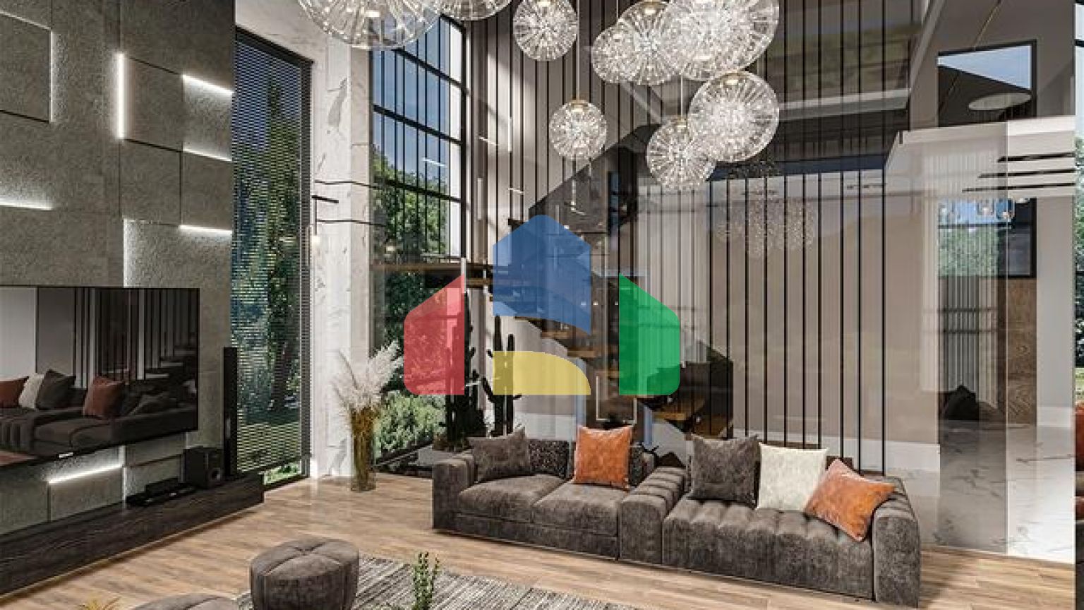 Виллы планировки 5+1 в районе Дошемеалты - Анталия