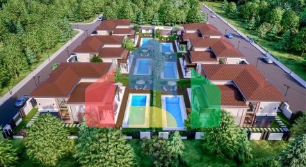 Виллы планировки 5+1 в районе Дошемеалты - Анталия