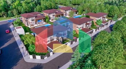 Виллы планировки 5+1 в районе Дошемеалты - Анталия