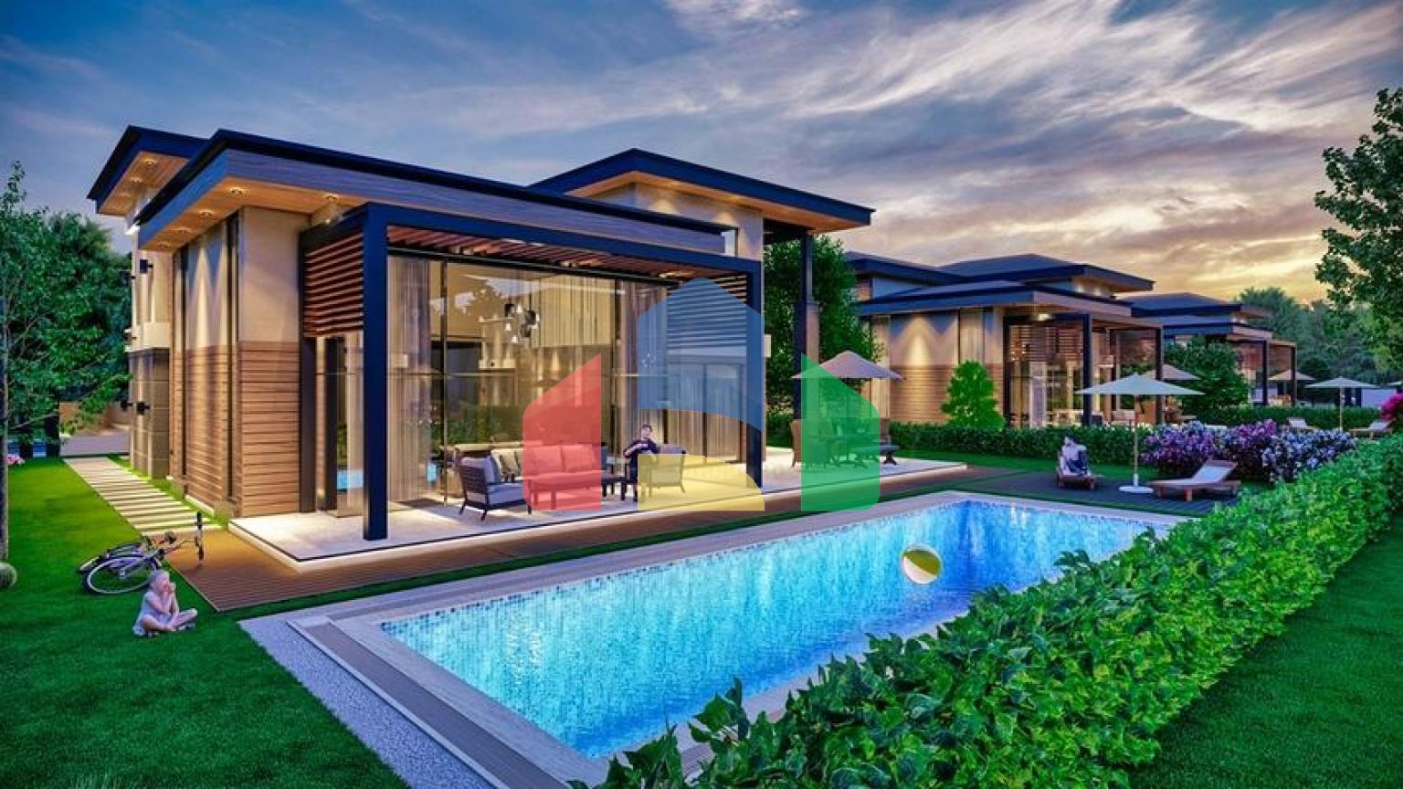 Виллы планировки 5+1 в районе Дошемеалты - Анталия