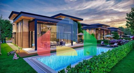 Виллы планировки 5+1 в районе Дошемеалты - Анталия