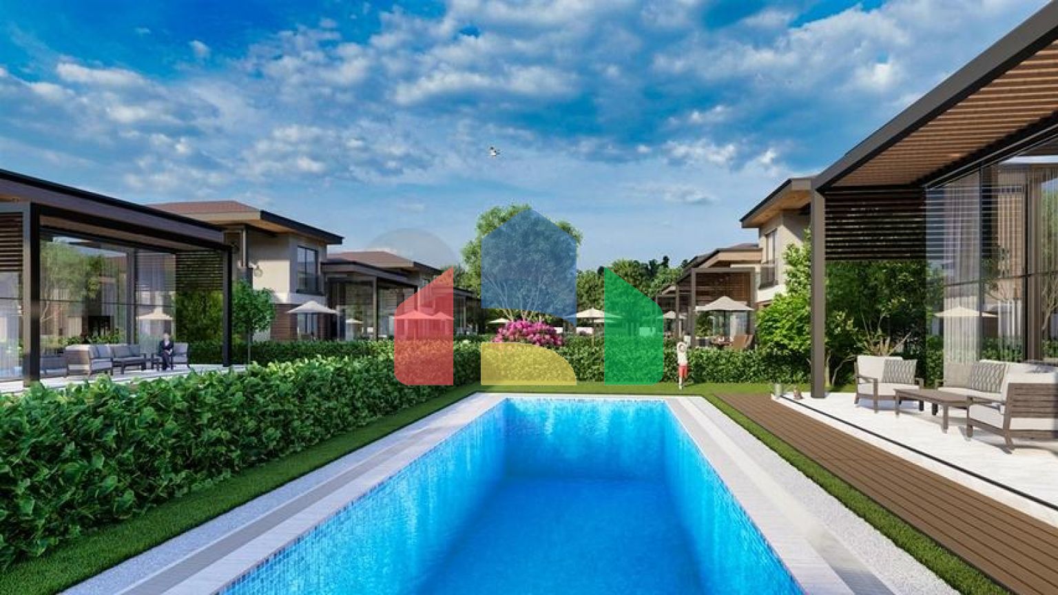 Виллы планировки 5+1 в районе Дошемеалты - Анталия