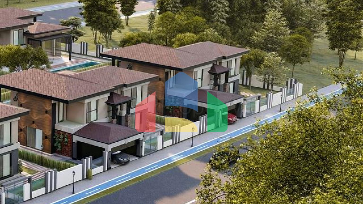 Виллы планировки 5+1 в районе Дошемеалты - Анталия