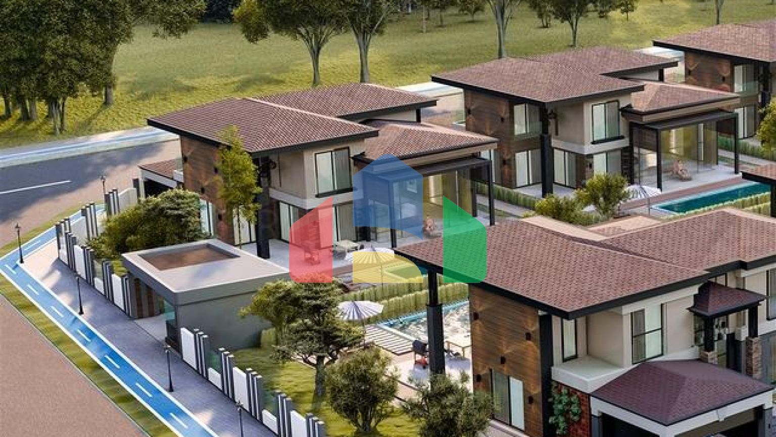 Виллы планировки 5+1 в районе Дошемеалты - Анталия