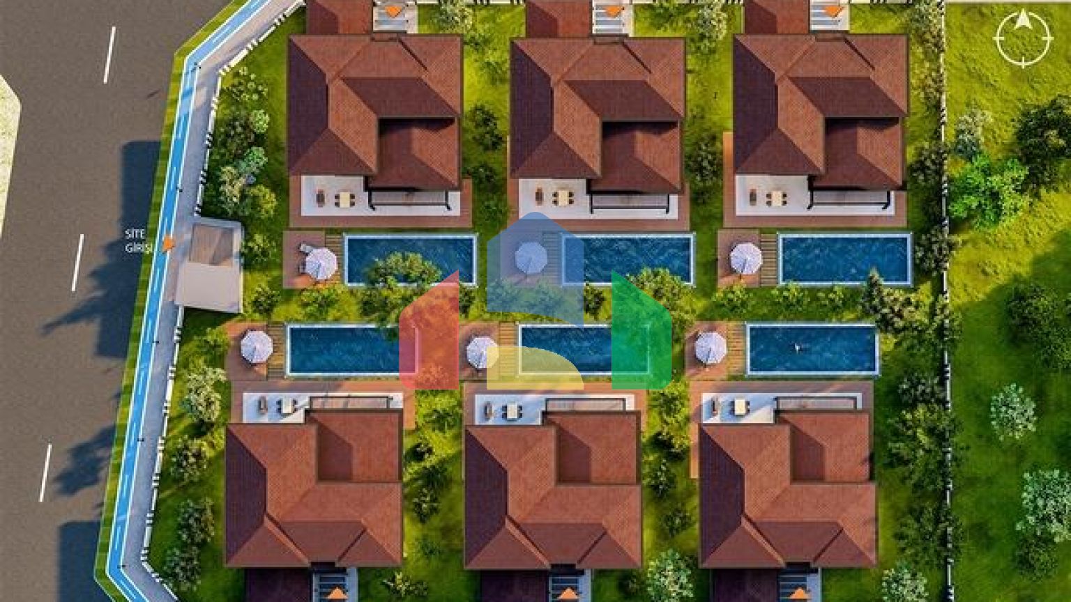 Виллы планировки 5+1 в районе Дошемеалты - Анталия