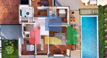 Виллы планировки 5+1 в районе Дошемеалты - Анталия