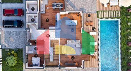 Виллы планировки 5+1 в районе Дошемеалты - Анталия