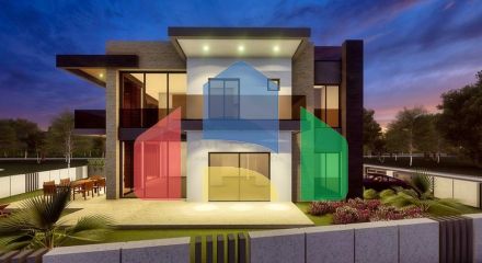 Затишна вілла планування 4 + 1 в районі Дошемеалти - Анталія