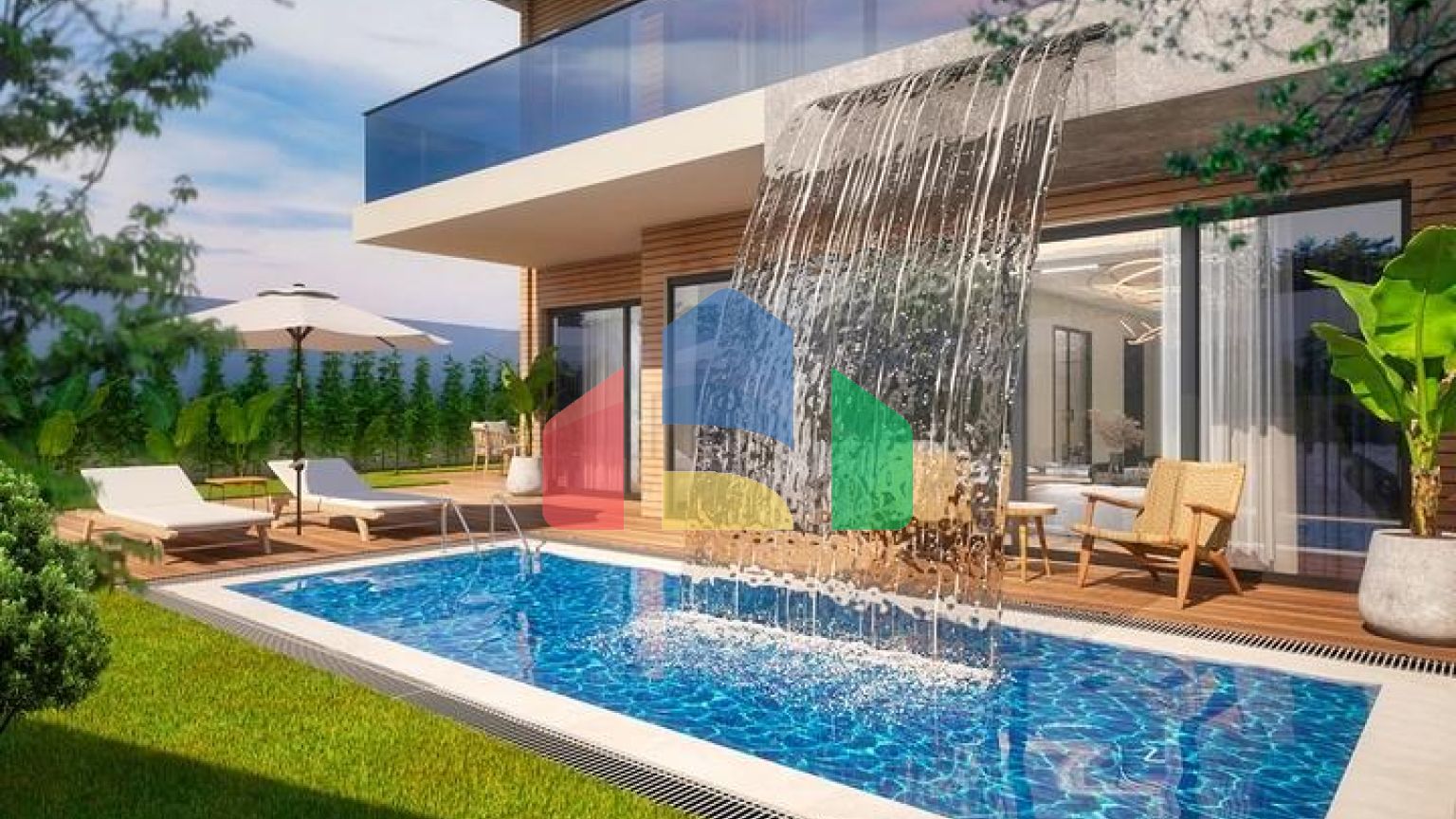 Затишна вілла планування 4 + 1 в районі Дошемеалти - Анталія