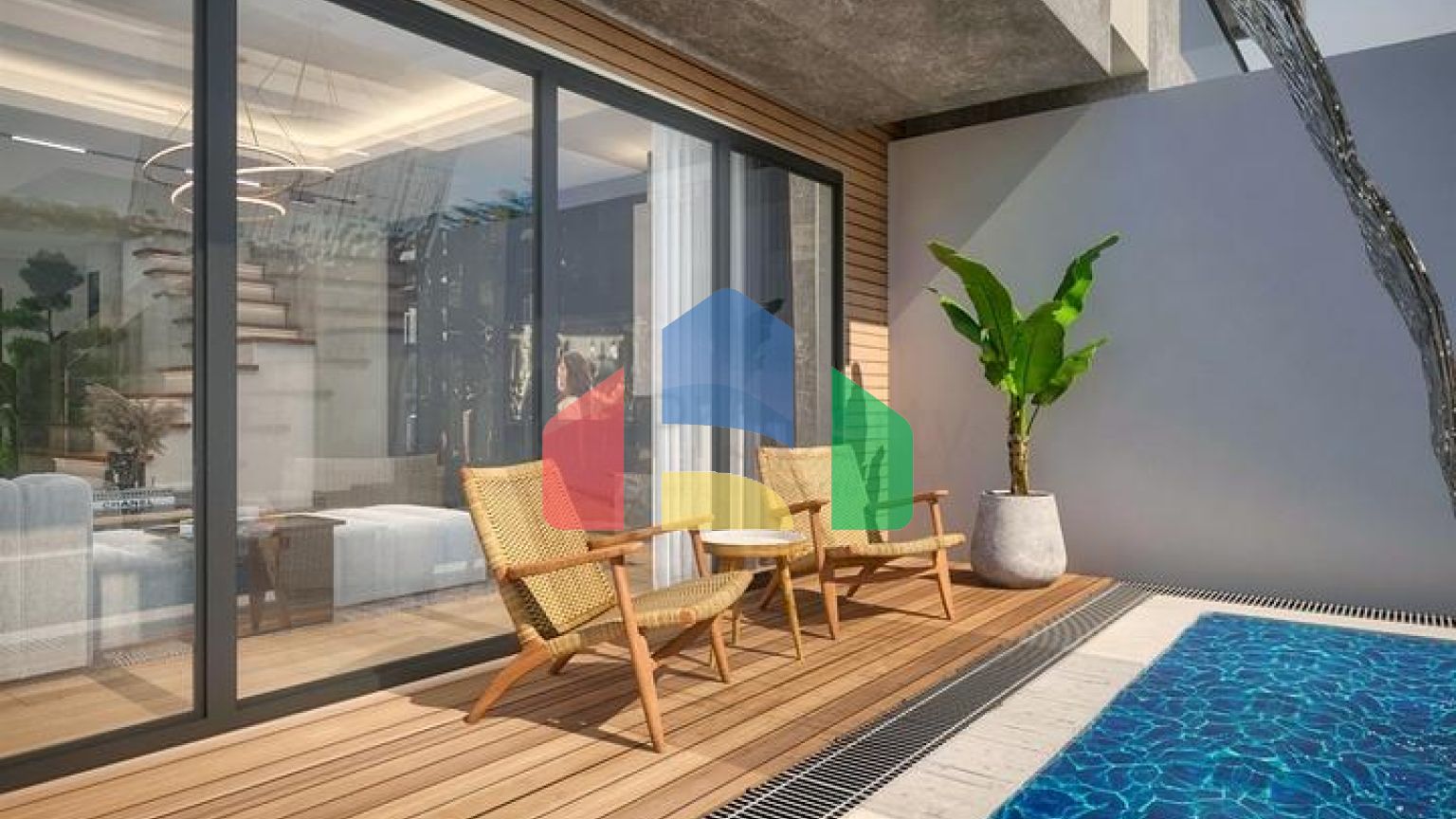 Затишна вілла планування 4 + 1 в районі Дошемеалти - Анталія