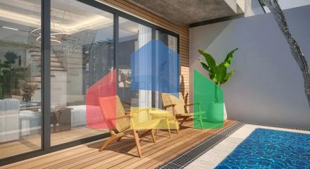 Затишна вілла планування 4 + 1 в районі Дошемеалти - Анталія