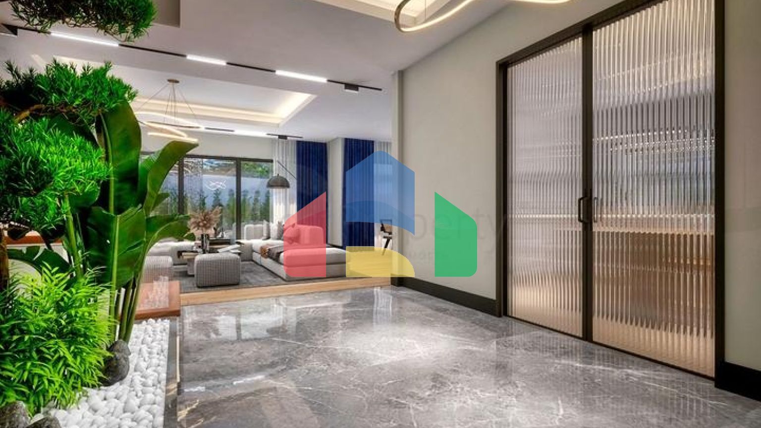 Затишна вілла планування 4 + 1 в районі Дошемеалти - Анталія