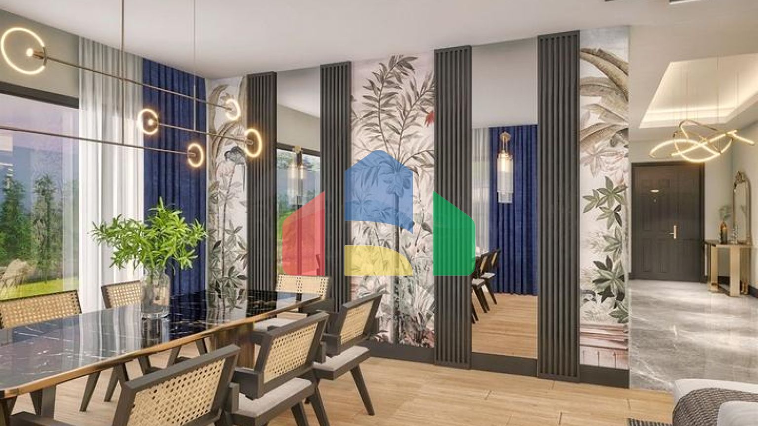 Затишна вілла планування 4 + 1 в районі Дошемеалти - Анталія