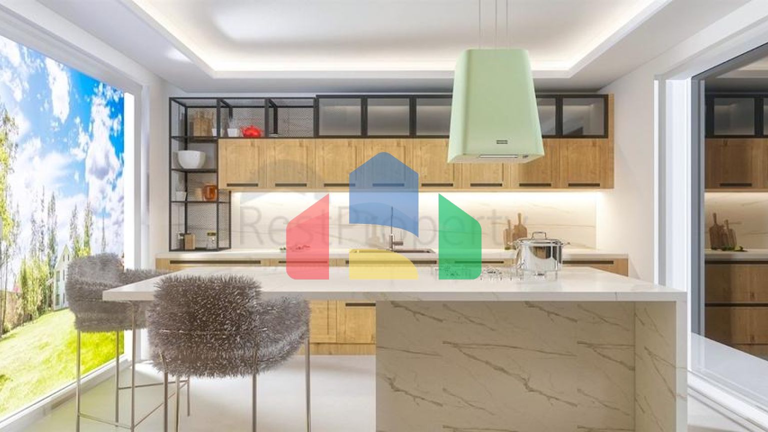 Затишна вілла планування 4 + 1 в районі Дошемеалти - Анталія