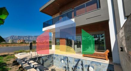 Затишна вілла планування 4 + 1 в районі Дошемеалти - Анталія